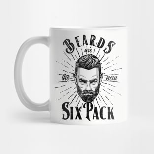 Beards Are The New Six Pack Funny Beard Design for Men Mug